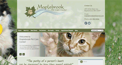Desktop Screenshot of maplebrookpet.com