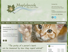 Tablet Screenshot of maplebrookpet.com